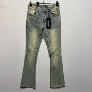 NWT Serenede Men Stacked Denim Jeans Size 30x30 Altered Inseam C099 -3